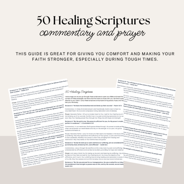 50 Healing Scriptures: Commentary and Prayer