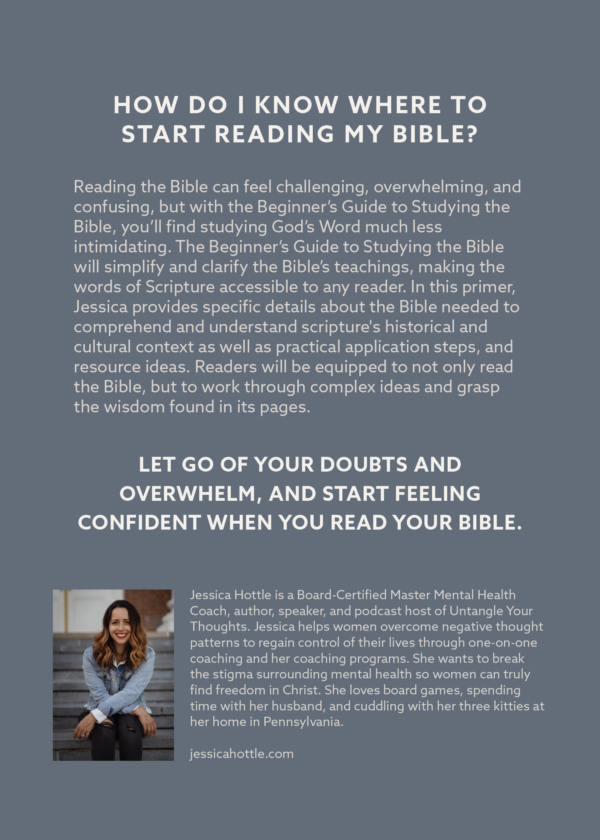 beginners guide to studying the Bible